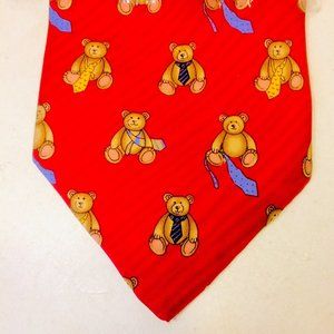 Robert Talbot Teddy Bears Silk Tie - NEW